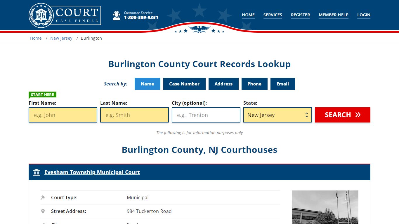 Burlington County Court Records | NJ Case Lookup